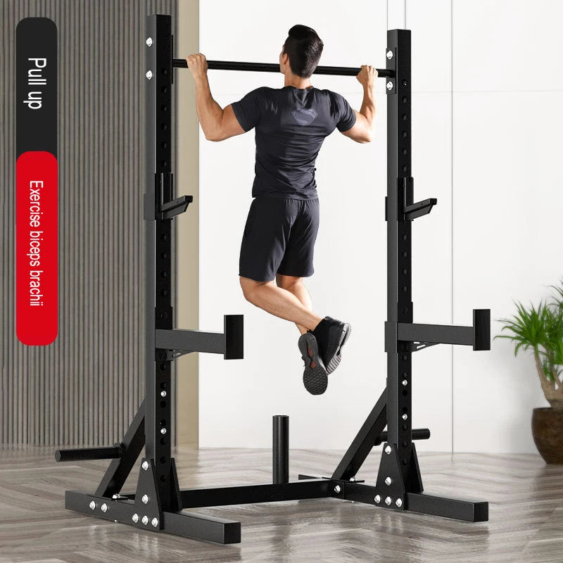 Height Adjustable Multifunctional  Split Squat Rack