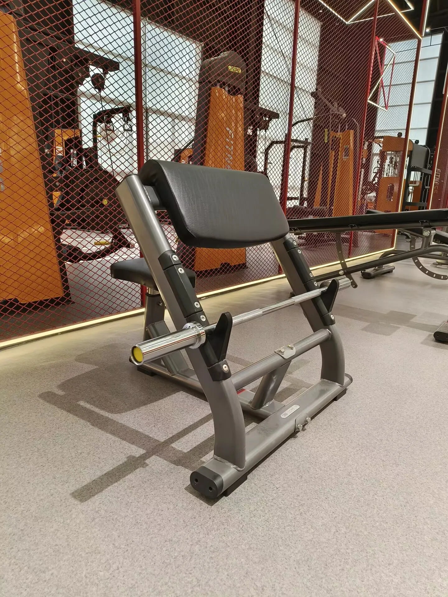 Seated Arm Curl Preacher Bench Press