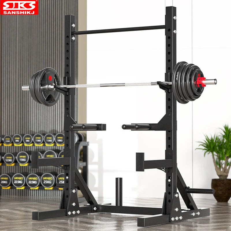 Height Adjustable Multifunctional  Split Squat Rack