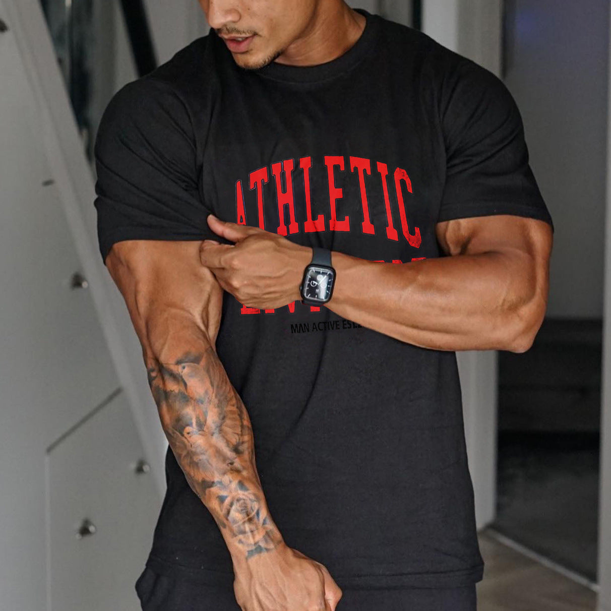 Men's Athletic Short Sleeved Shirt