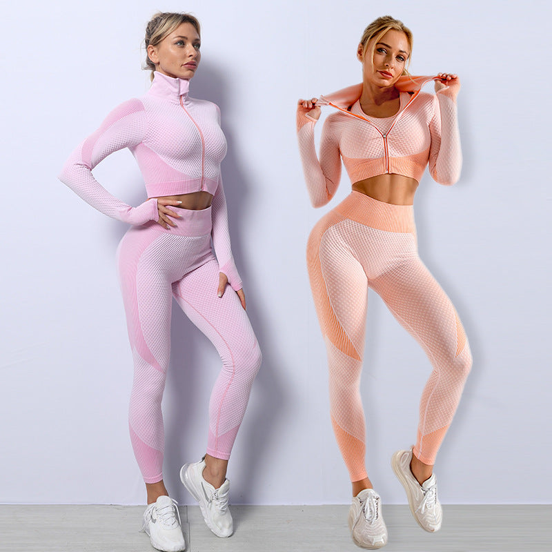 Women's Top and Bottom Yoga Clothing Set