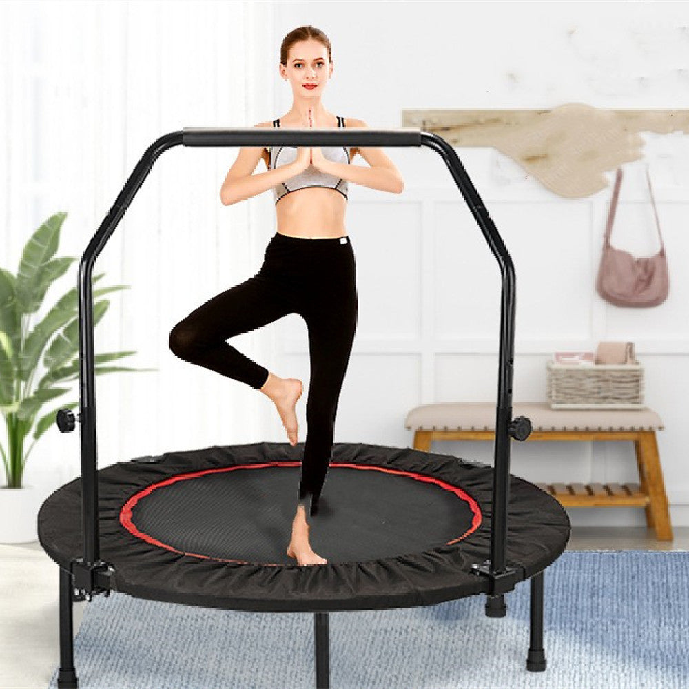 Exercise Trampoline with Hand Rail