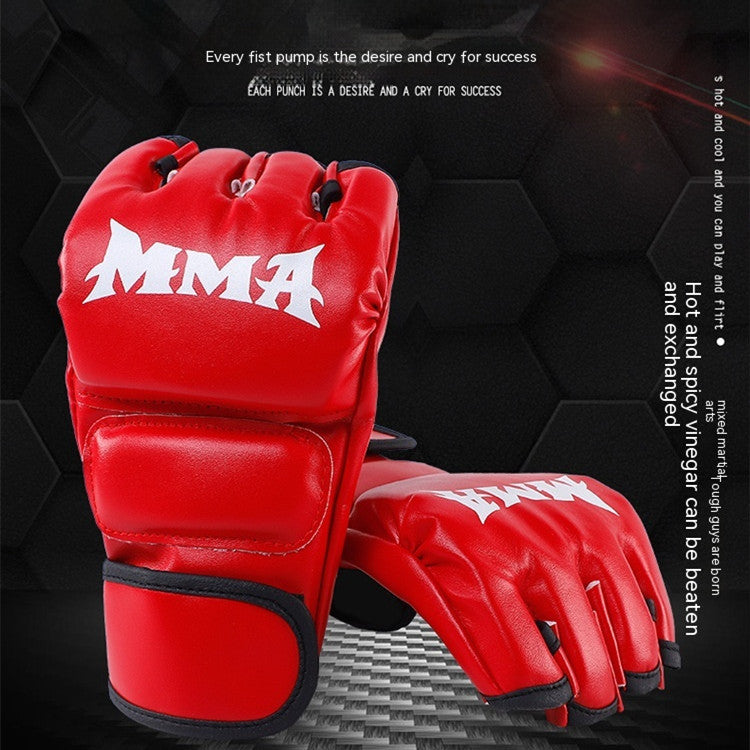 MMA Half fingered boxing gloves