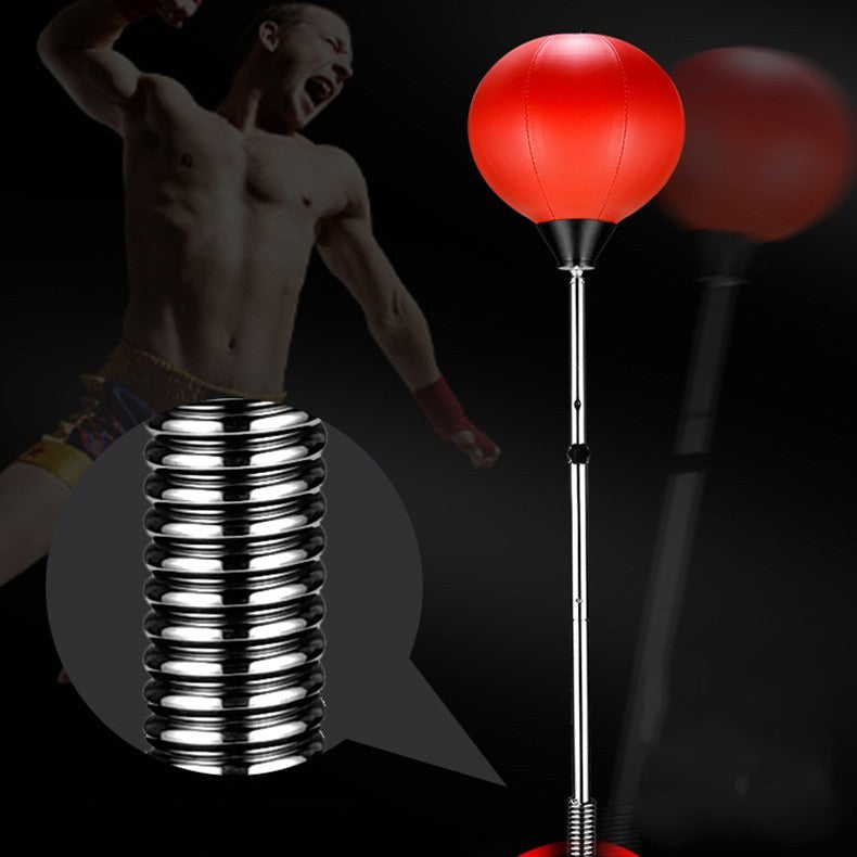 Portable standing reaction boxing speed bag