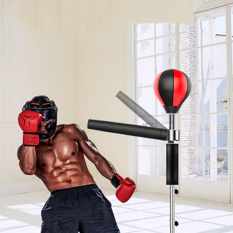 Portable standing reaction boxing speed bag