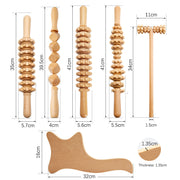 Wooden Massage Roller Set