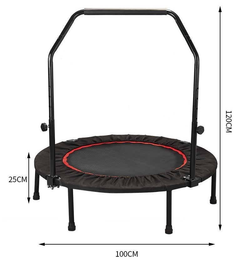 Exercise Trampoline with Hand Rail