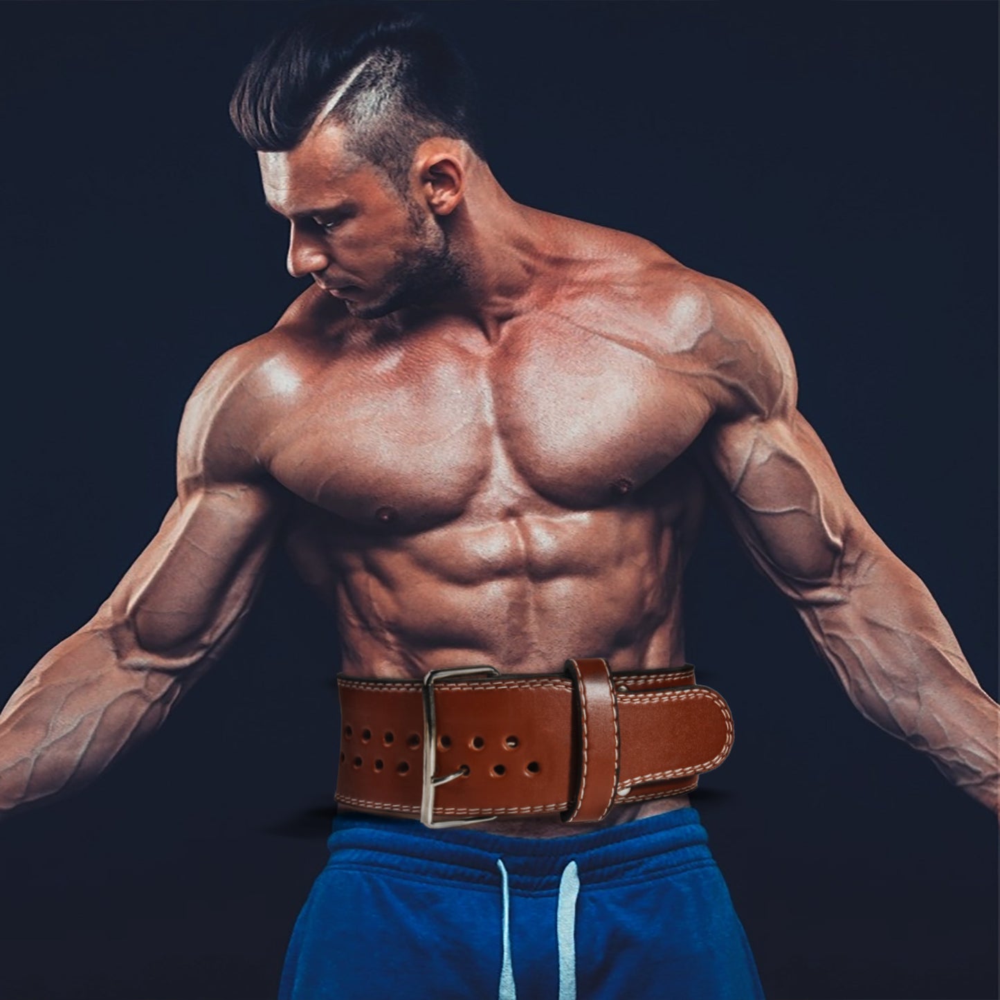 Leather Weightlifting Belt