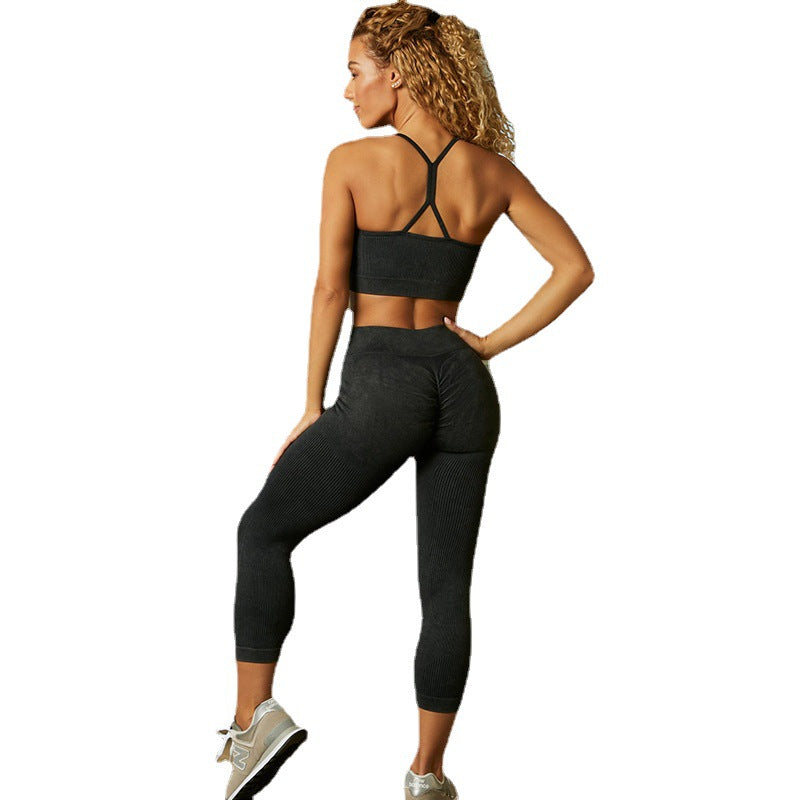 Women's Top and Bottom Yoga Clothing Set